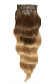 Mocha Toffee Ombre - Luxurious 26" Silk Seamless Clip In Human Hair Extensions 300g